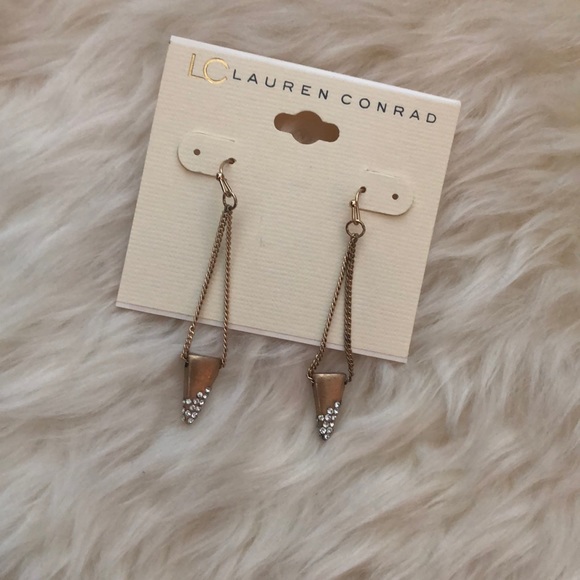 LC Lauren Conrad Simulated Diamond Drop Earrings - Picture 3 of 8